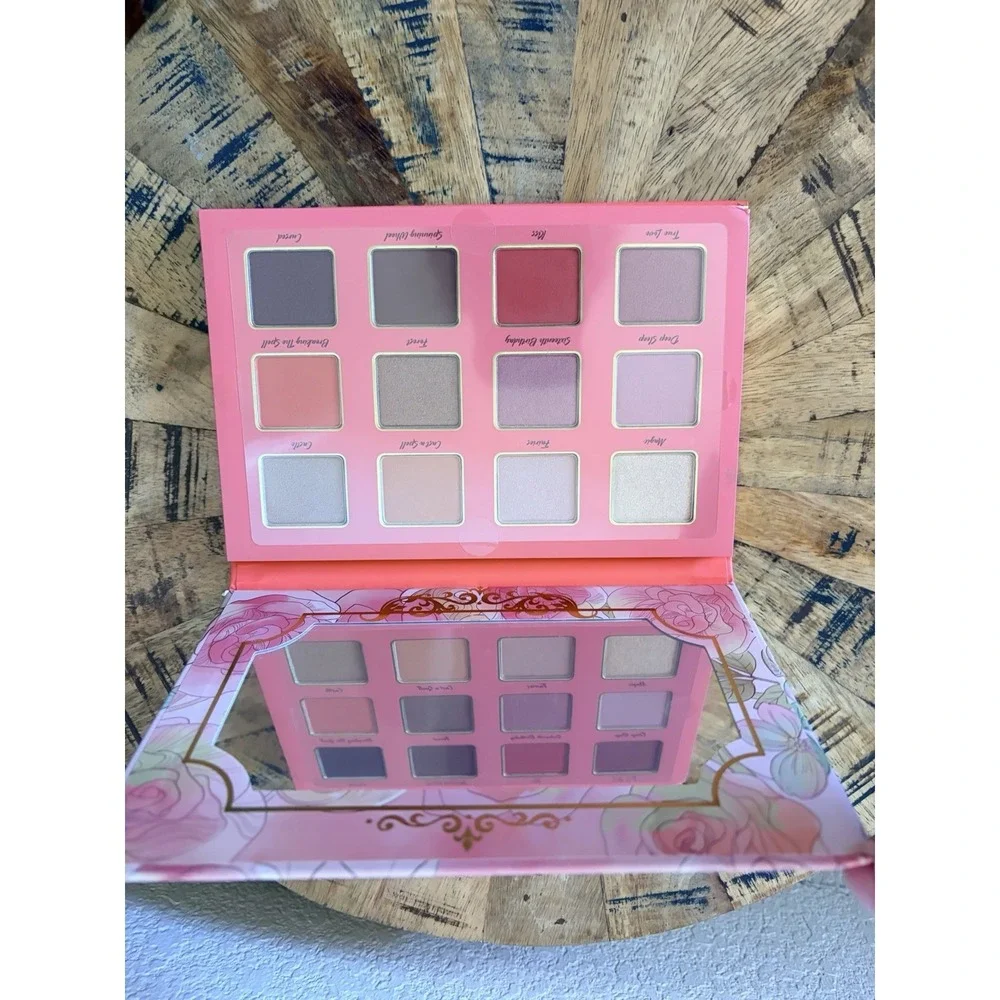 New‎ Disney Sleeping Beauty Aurora Shimmer Eyeshadow Palette Mirror 12 Shades